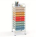 10 Drawer Rolling Storage Cart Organizer with Locking Wheels S17431