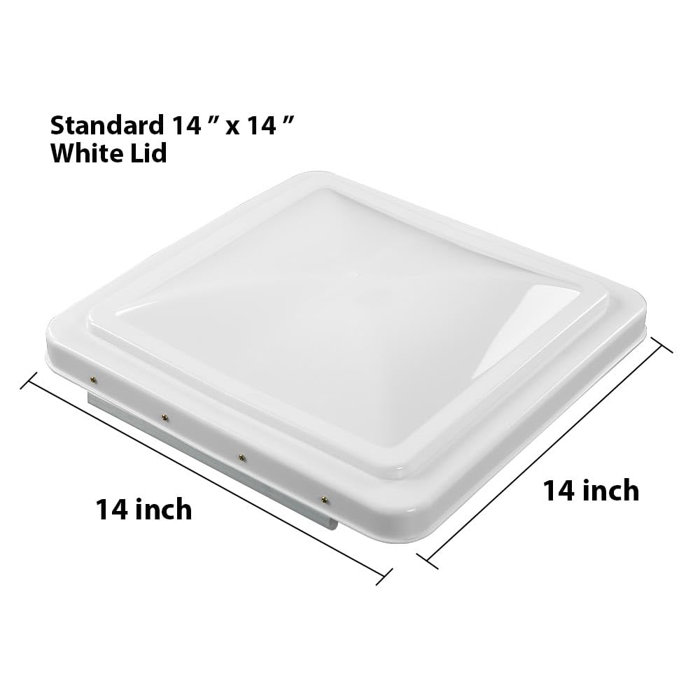14" x 14" White Roof Vent Cover S294160
