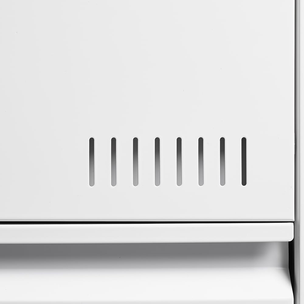 White 2 Drawer Metal Lockable File Cabinet E2750