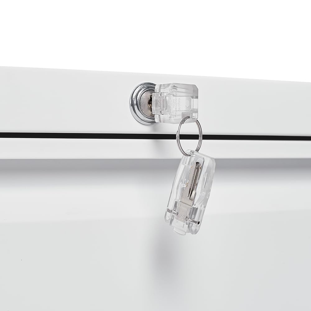 White 2 Drawer Metal Lockable File Cabinet E2750