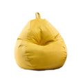 Washable Soft Bean Bag Chair Cover Only 110 * 120cm Yellow G2593