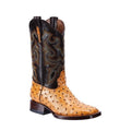 Ostrich Print Leather Western Boots S513824
