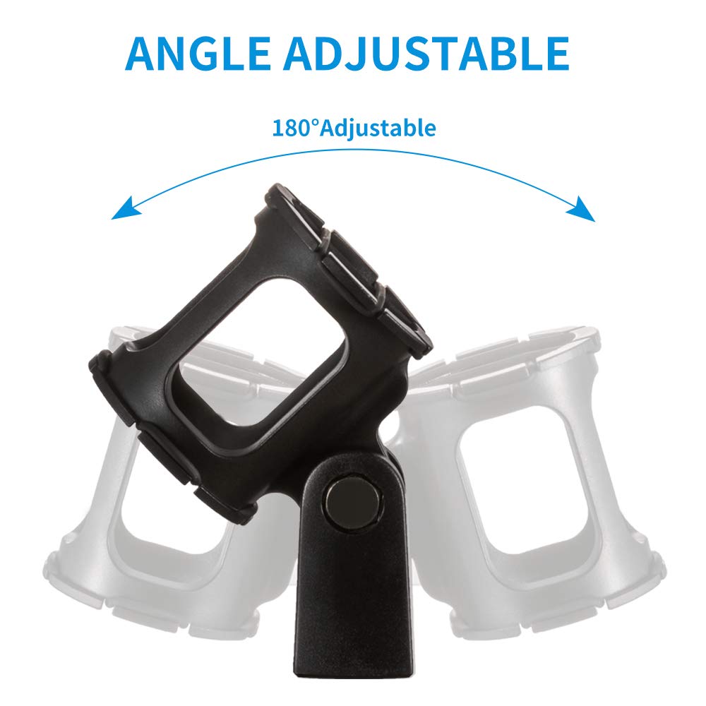 Microphone Shock Mount Holder Clip Anti-Vibration for Condenser Shotgun Mic D77287