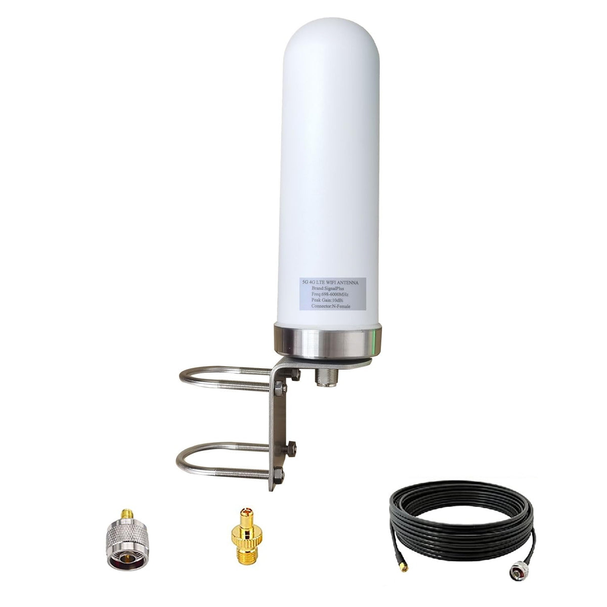 Outdoor 4G 5G LTE Cellular Antenna 698-6000mhz 10dBi N859151