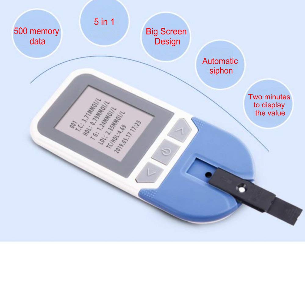 Lipid Test Meter Cholesterol Test Kit with 10xStrips P37655