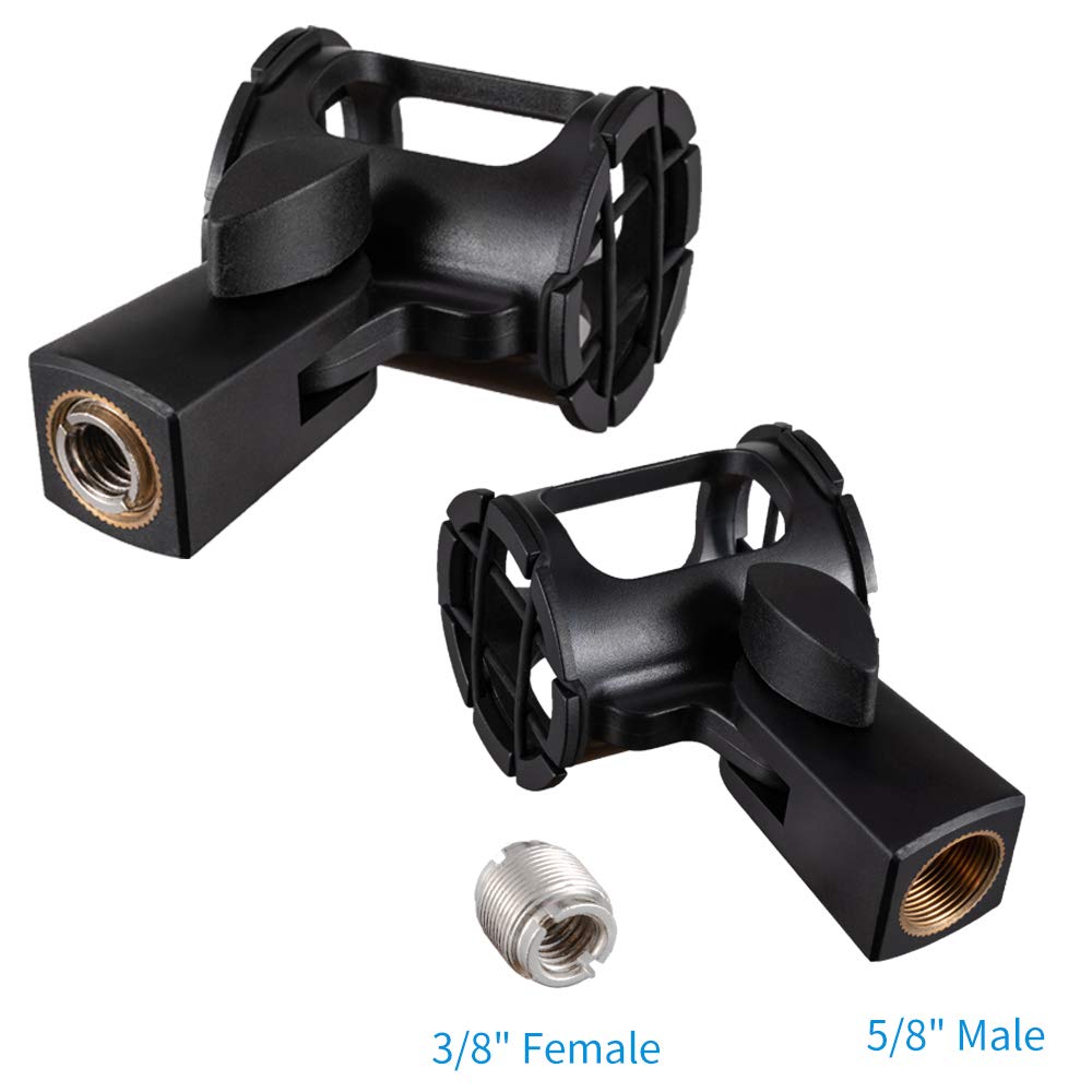 Microphone Shock Mount Holder Clip Anti-Vibration for Condenser Shotgun Mic D77287