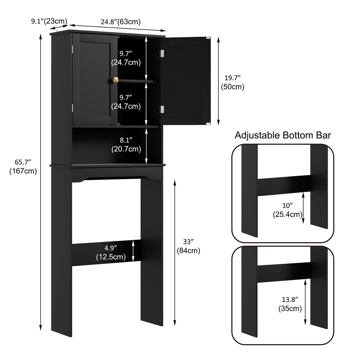 Over The Toilet Storage Cabinet P90560