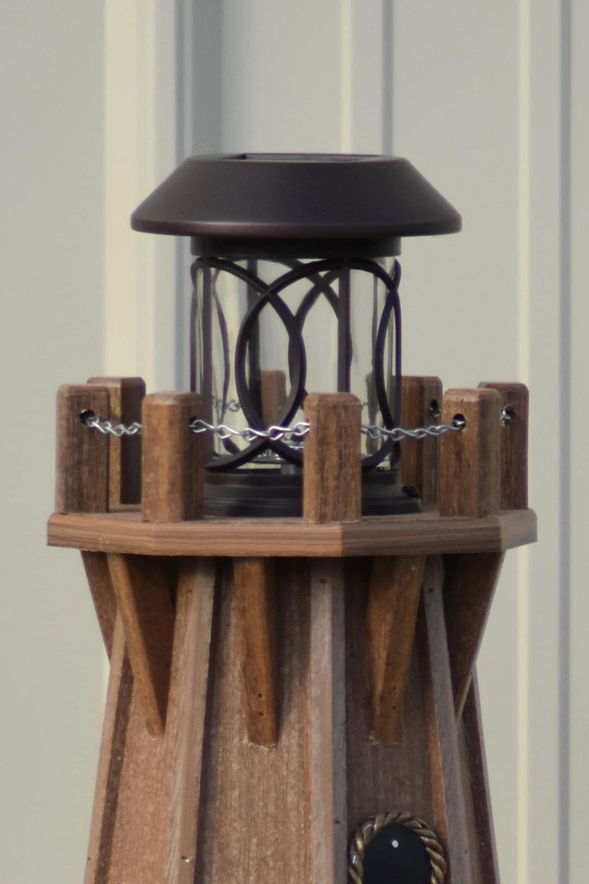 32" Solar Powered Poly Lighthouse H381