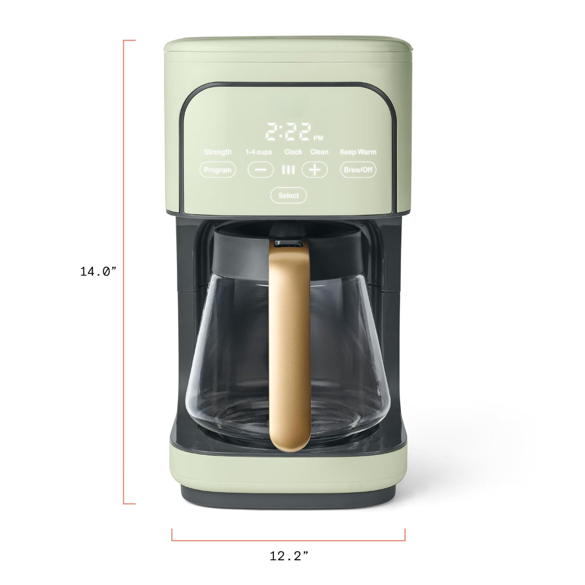 Sage Green 12-Cup Programmable Drip Coffee Maker W9037