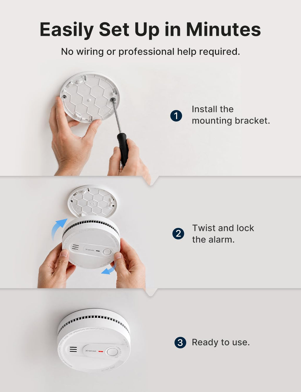Smoke Detector 10-Year Battery 3-Pack N20234