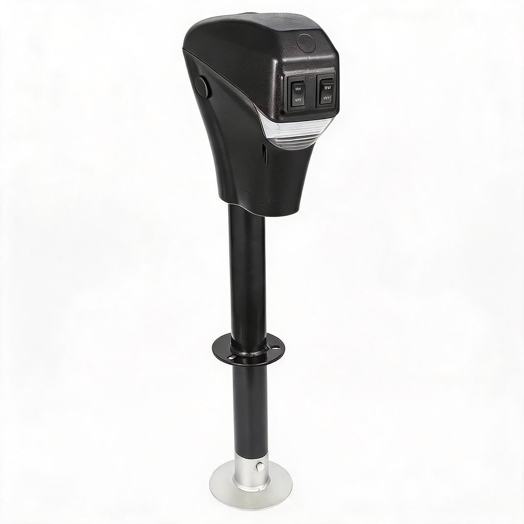 3500lbs Electric Trailer Jack with Front LED, 18" Lift A669