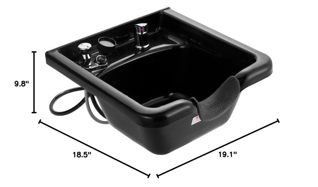 Black ABS Plastic Shampoo Basin K100409