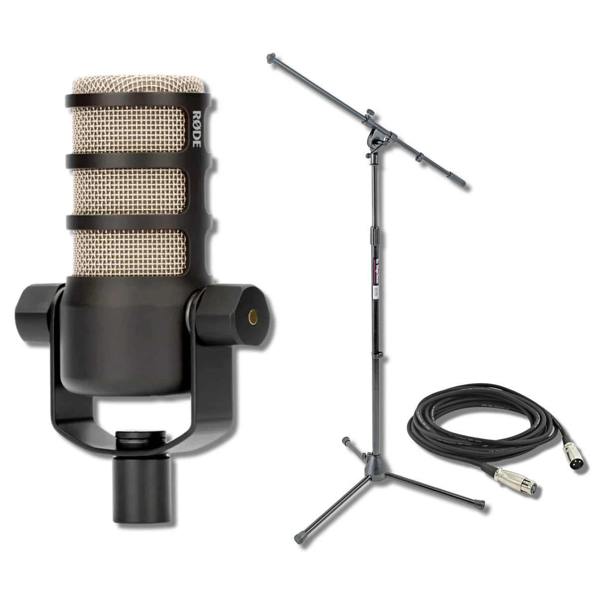 Dynamic Broadcast Microphone with Tripod Stand and XLR Cable K218