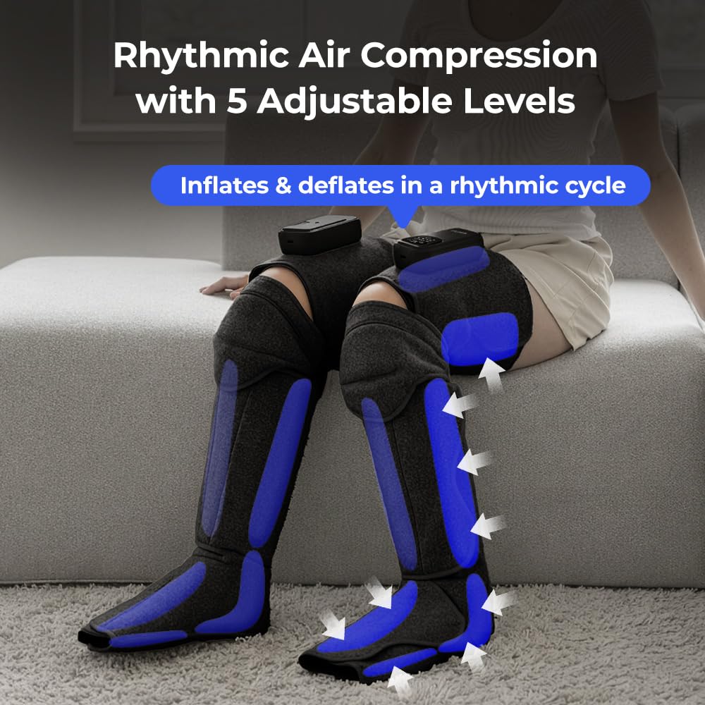 Cordless Full Leg Massager with Knee & Sole Heat P88142