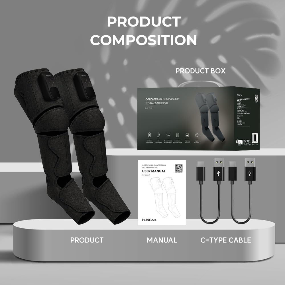 Cordless Full Leg Massager with Knee & Sole Heat P88142