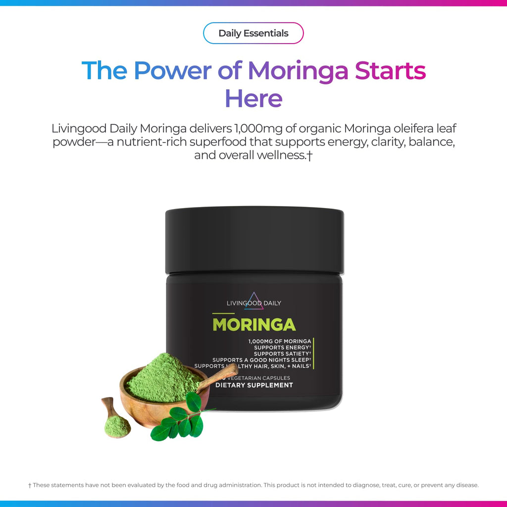 Moringa Capsules 1000mg 60 Capsules S773