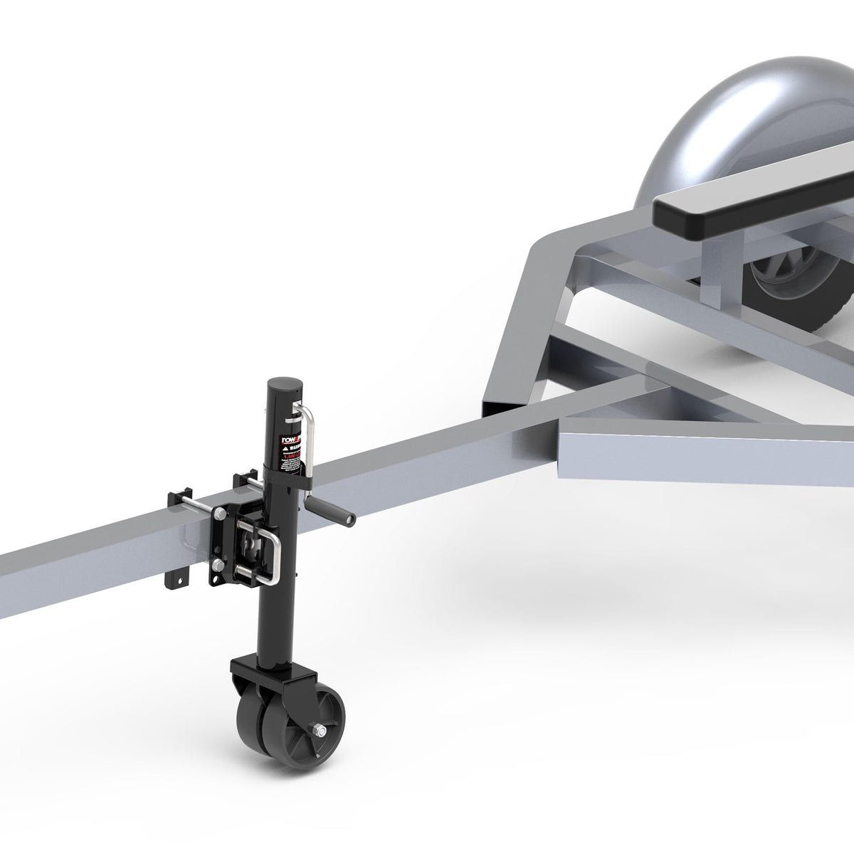 6" Dual-Wheel Trailer Jack, 1500lbs, 13" Lift Y70471