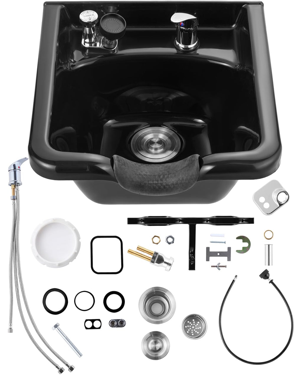Black ABS Plastic Shampoo Basin K100409
