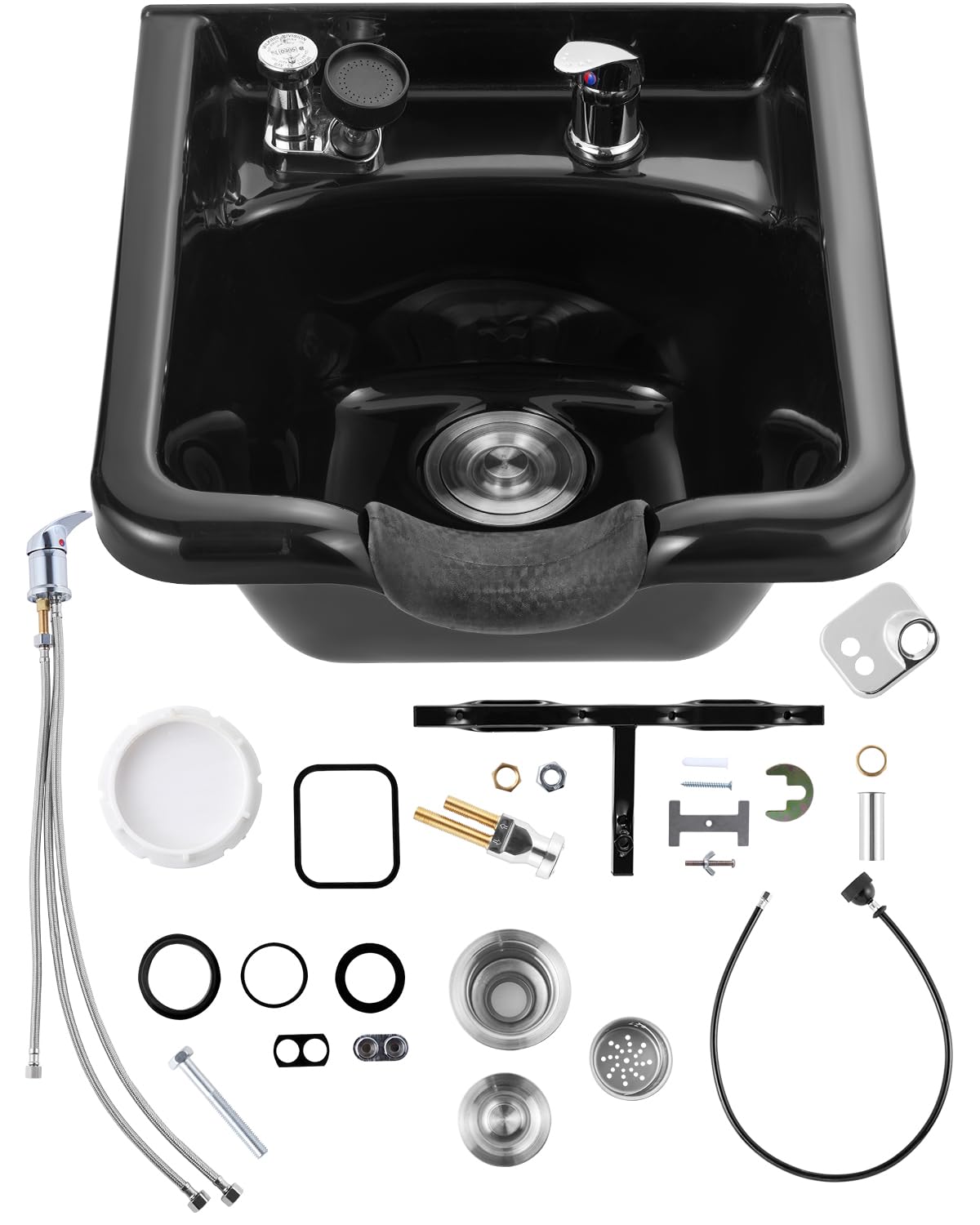 Black ABS Plastic Shampoo Basin K100409