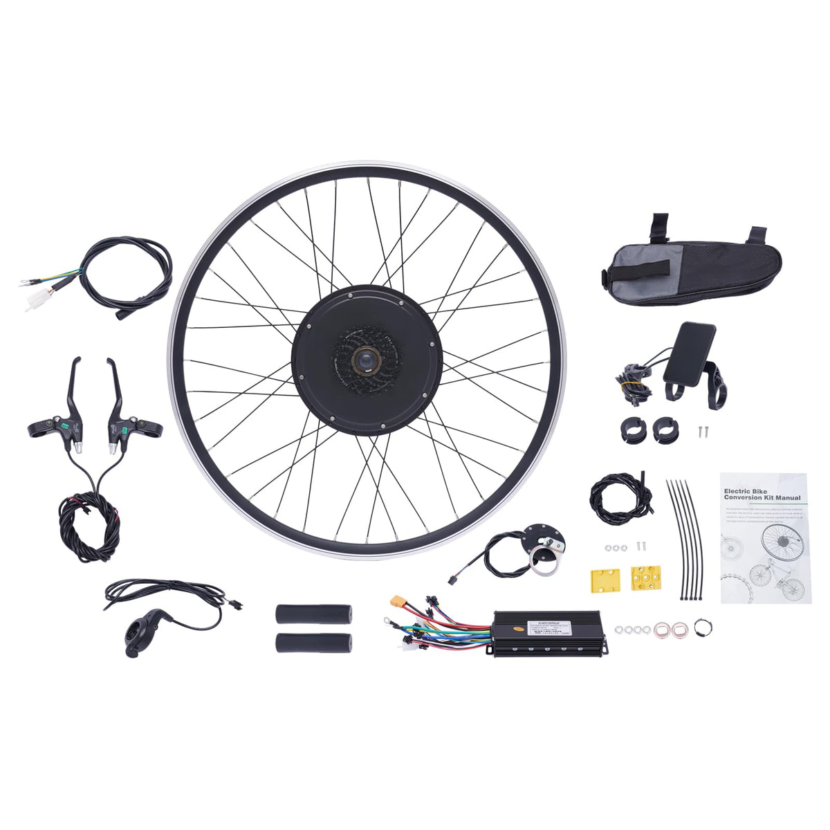28"/29" Rear Wheel 48V 1000W Electric Bike Conversion Kit with LCD Display B70318
