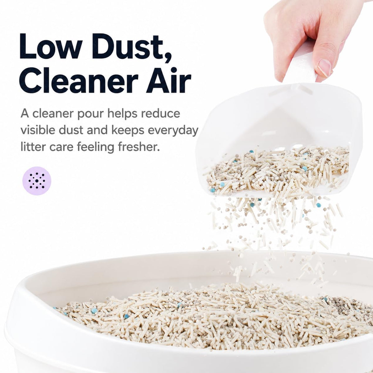 Tofu & Bentonite Mixed Cat Litter 18LB Lavender Scented Clumping Q2991