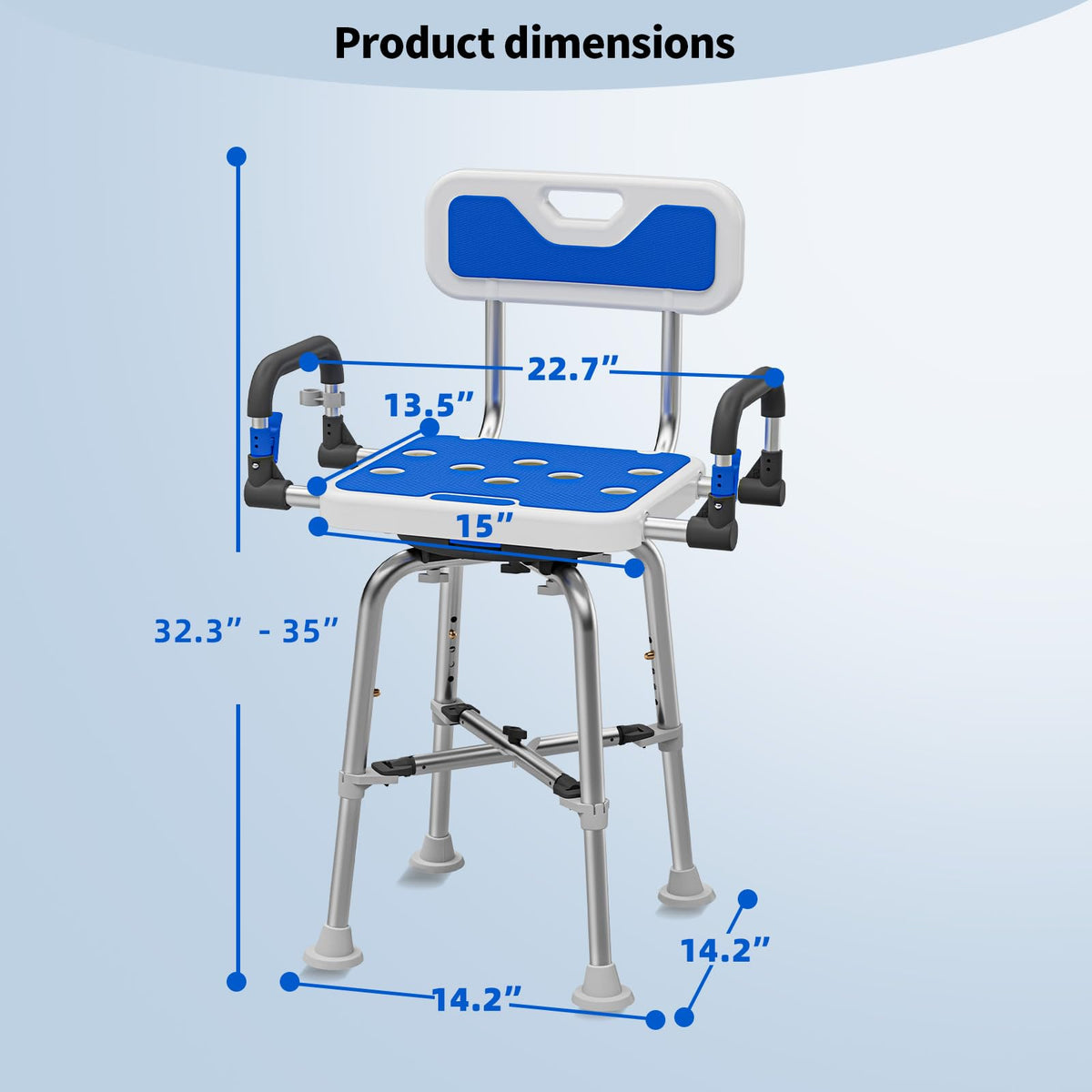 Heavy Duty Swivel Shower Chair E51040