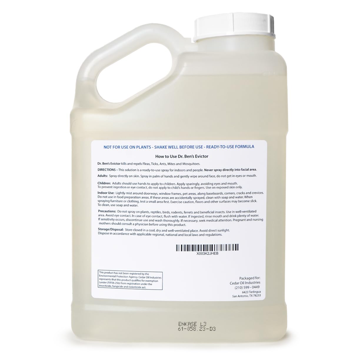 128 Fluid Oz Indoor & Personal Bug Spray B581