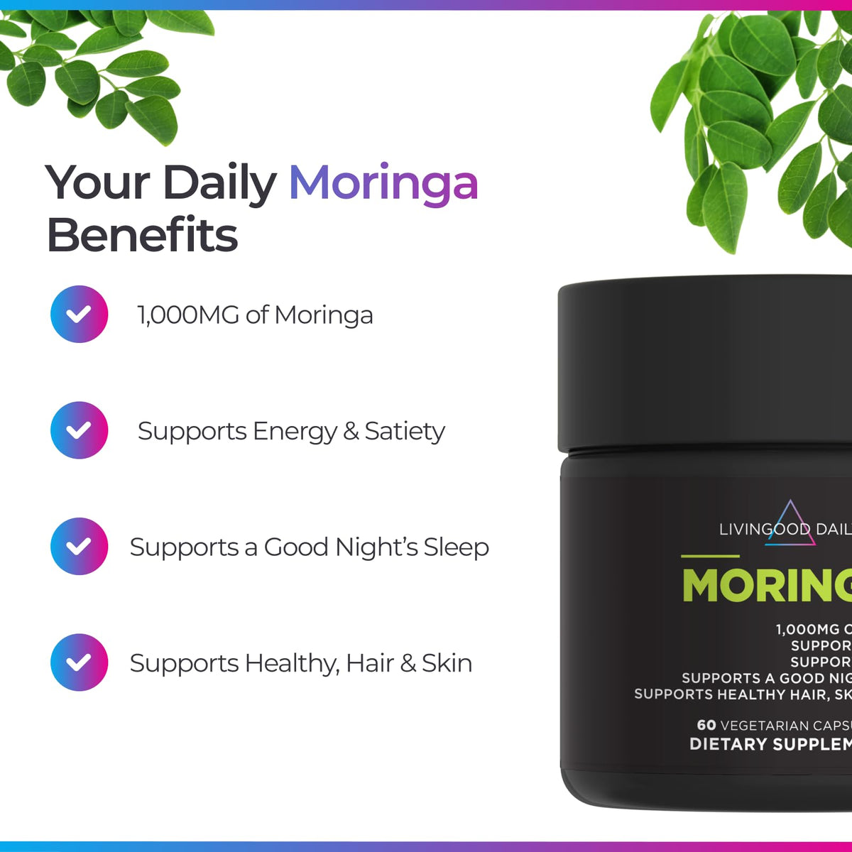 Moringa Capsules 1000mg 60 Capsules S773