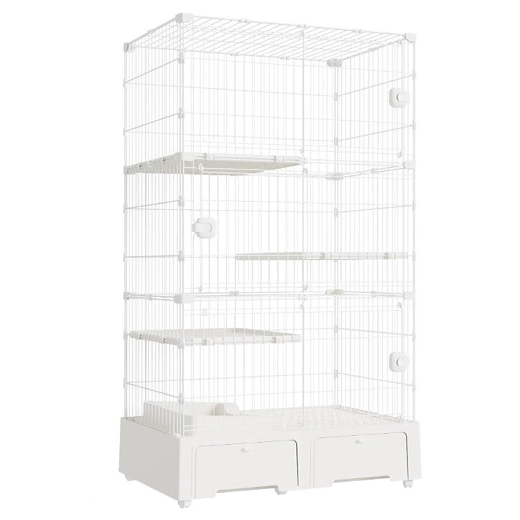 4 Tier Indoor Cat Enclosure with 3 Jumping Platforms W390600