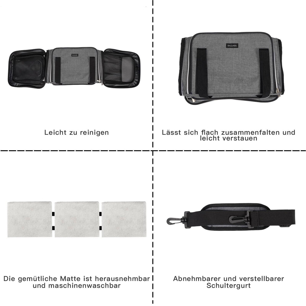 Airline Approved Soft Side Pet Carrier with Fleece Pad Z7404