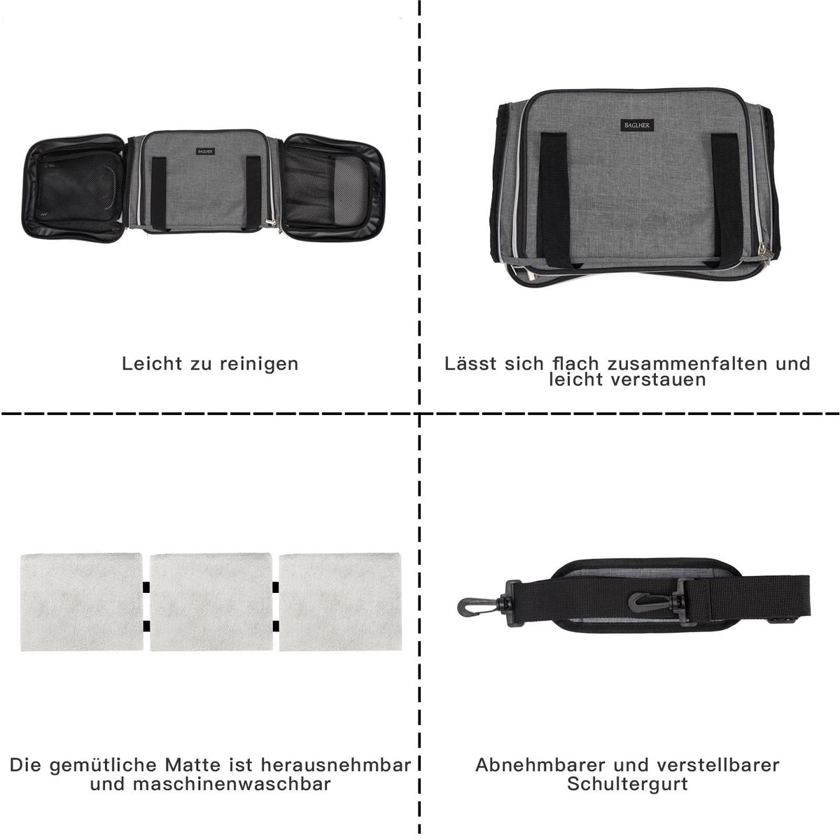 Airline Approved Soft Side Pet Carrier with Fleece Pad Z7404