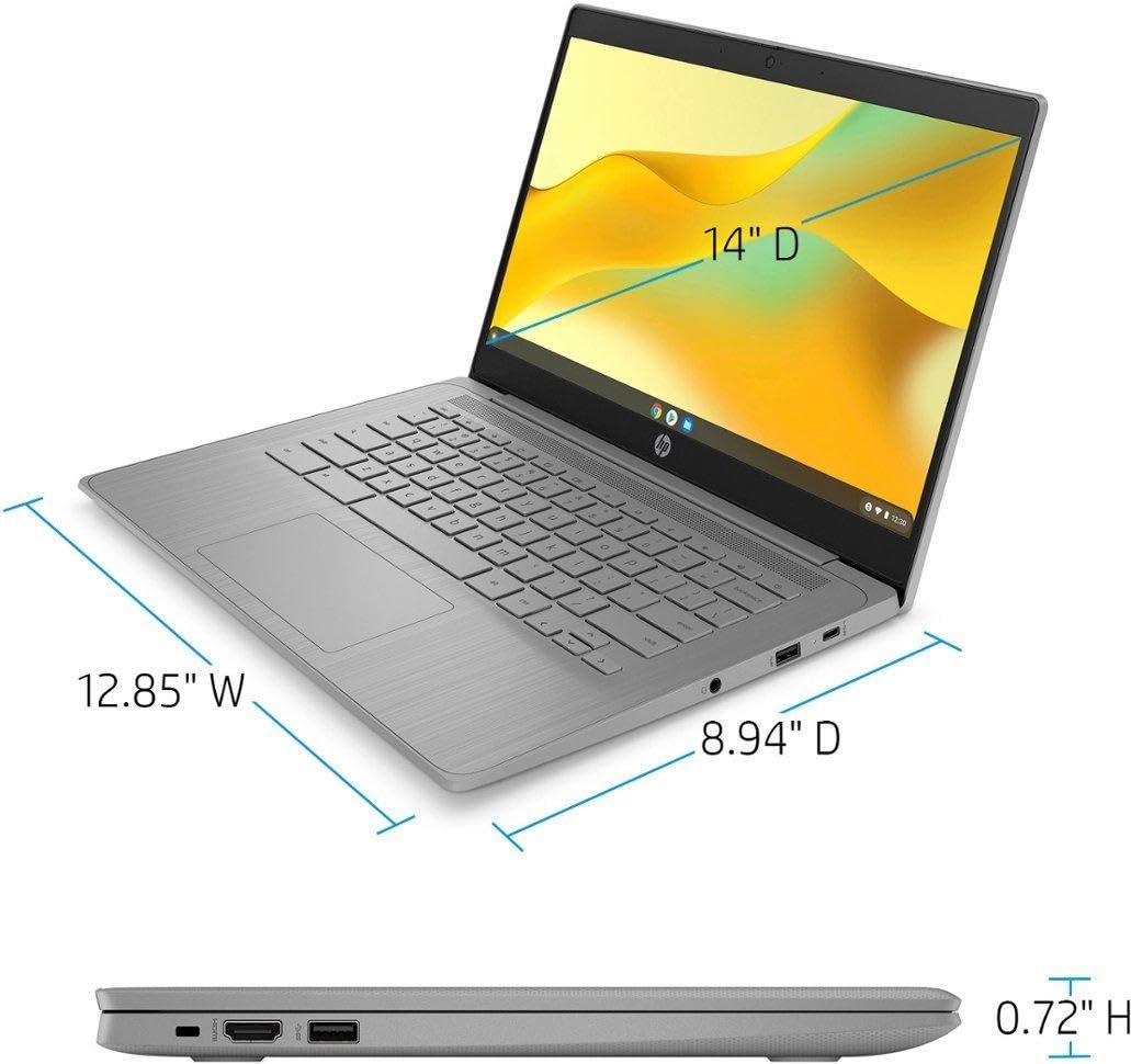 14" HD Chromebook Intel Celeron N4120 4GB RAM 128GB Storage M4717