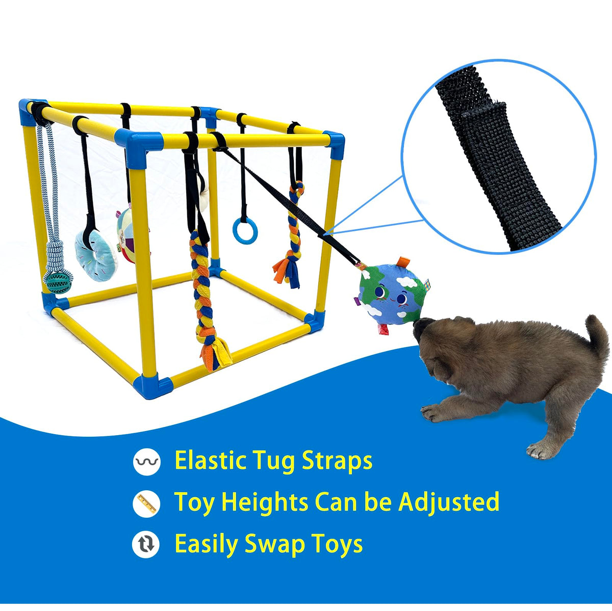 Puppy Play Gym with 8 Hanging Toys X260
