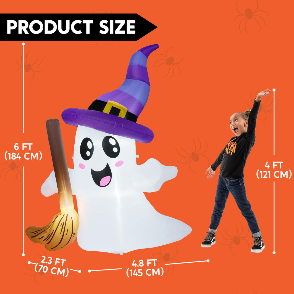 Halloween Inflatables Ghost Outdoor Decorations with LED L448
