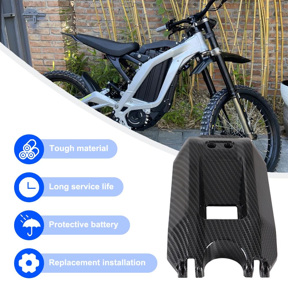 Carbon Fiber Battery Cover Guard for Electric Dirt Bike D6500