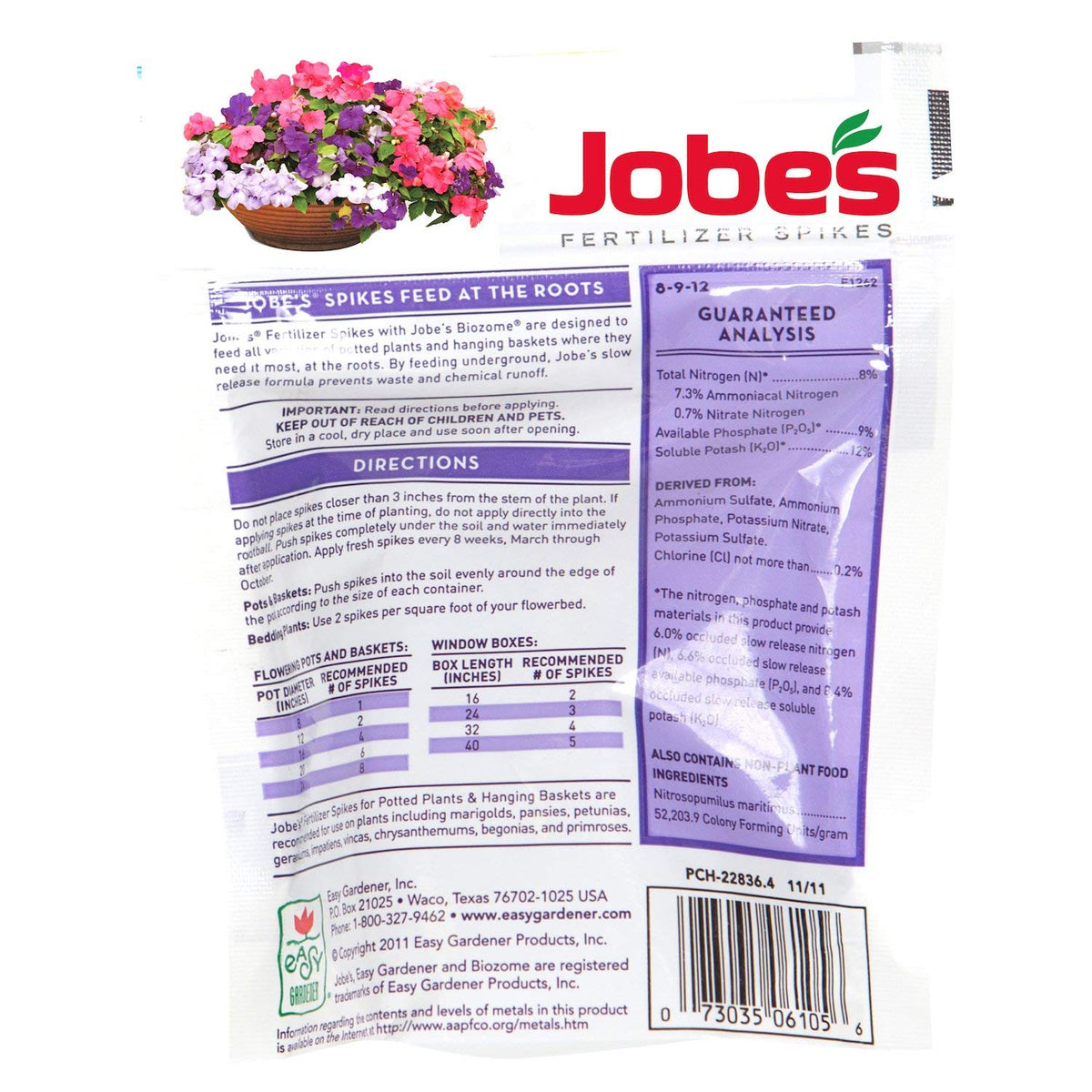 Fertilizer Spikes for Flowering Plants 54 Spikes P909130