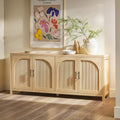 70 Inch Coastal Oak Sideboard Buffet D877125