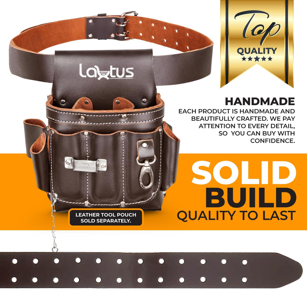 2" Heavy Duty Genuine Top-Grain Leather Tool Belt L58804
