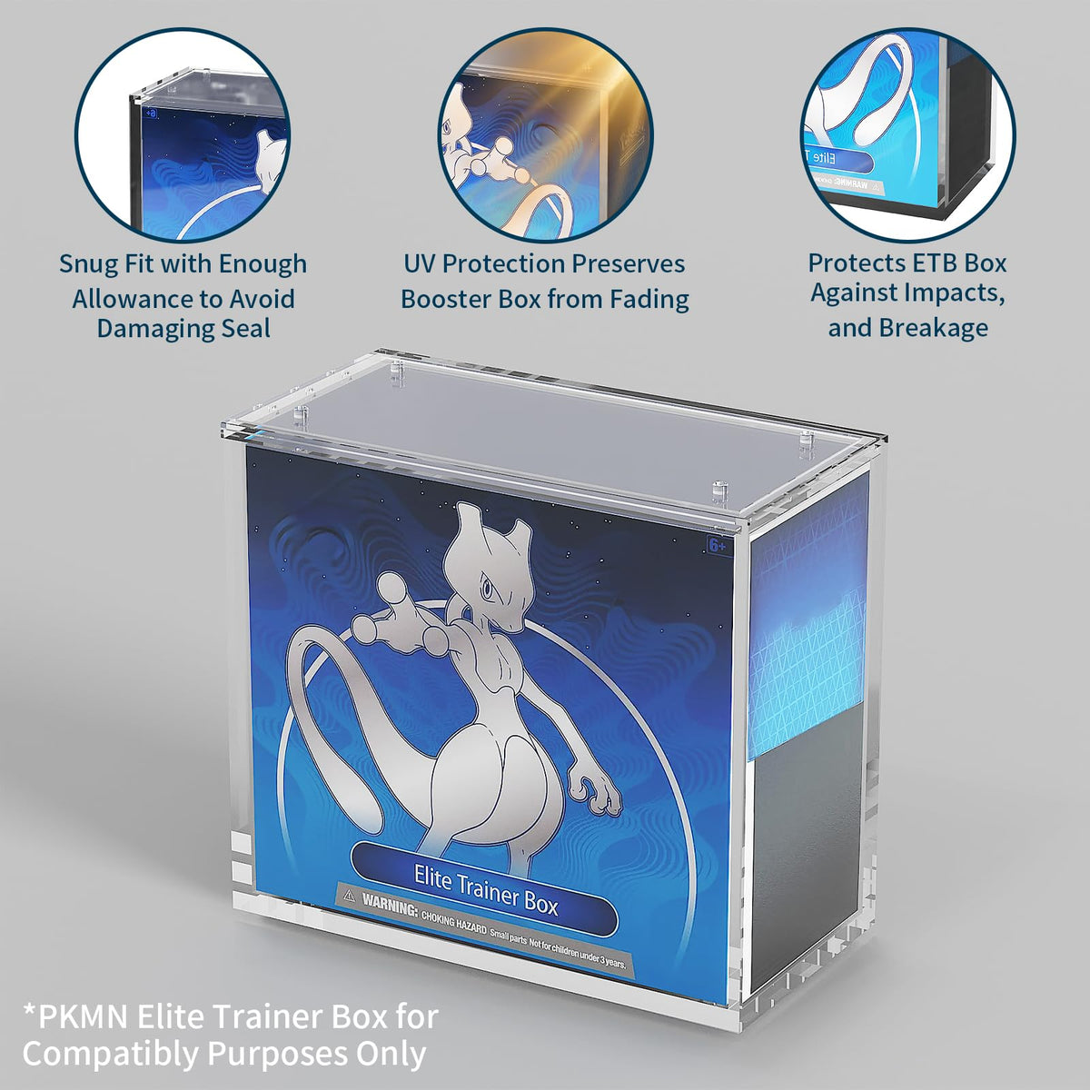Acrylic Display Case with Sliding Lid, 1 Pack S7112