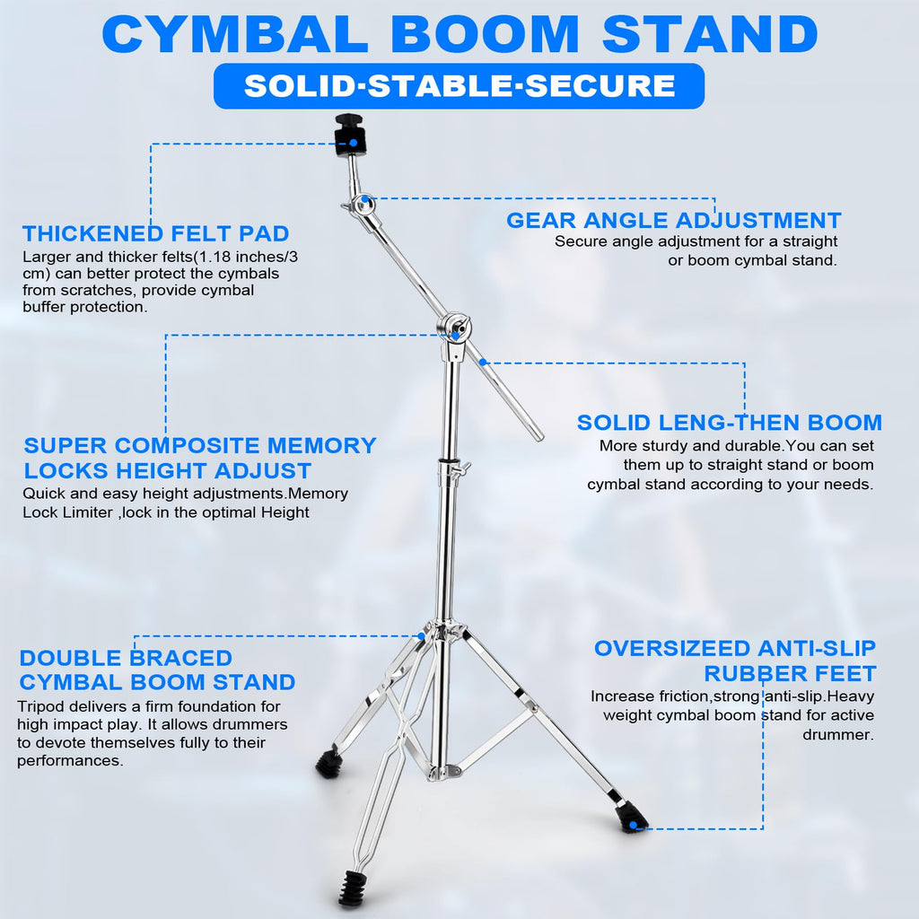 Adjustable 2 Pack Cymbal Boom Stand M280