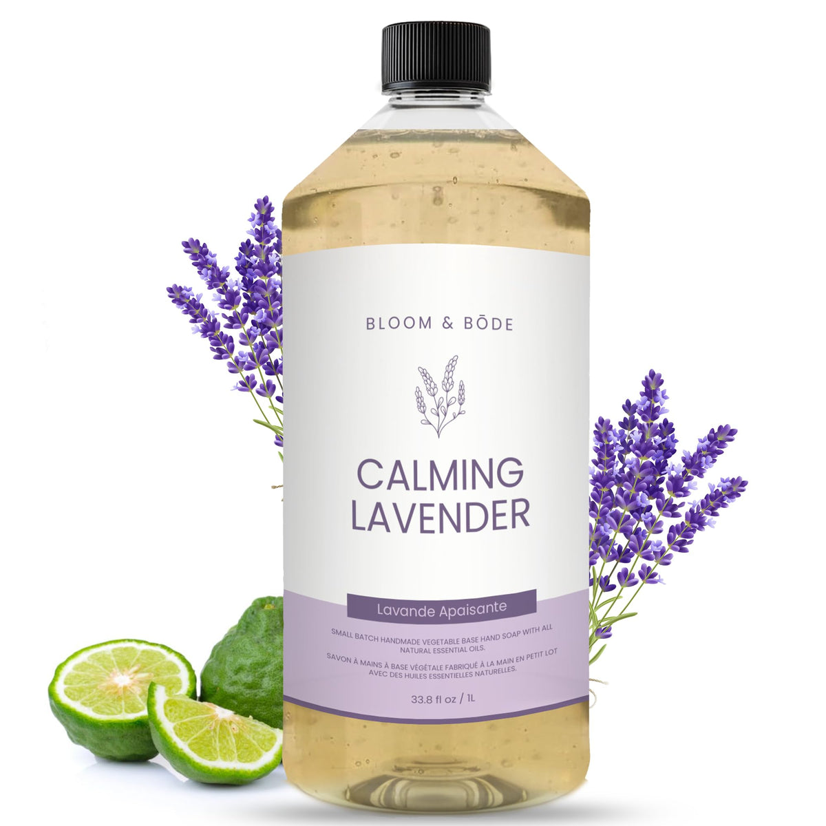 Liquid Hand Soap Refill With Essential Oils, Lavender Scent, 33.8 fl oz Y98057