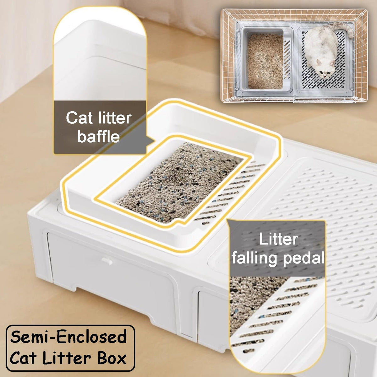 4 Tier Indoor Cat Enclosure with 3 Jumping Platforms W390600