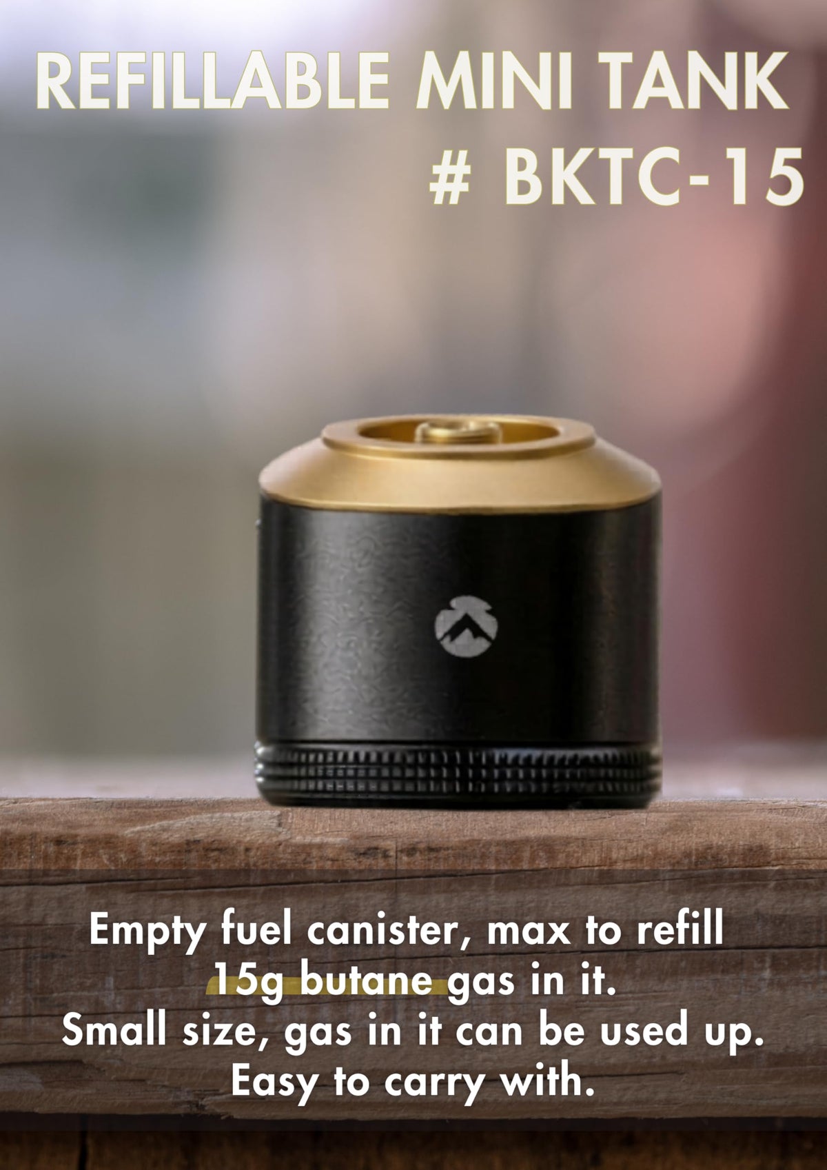 Empty 15g Black Gas Canister R699