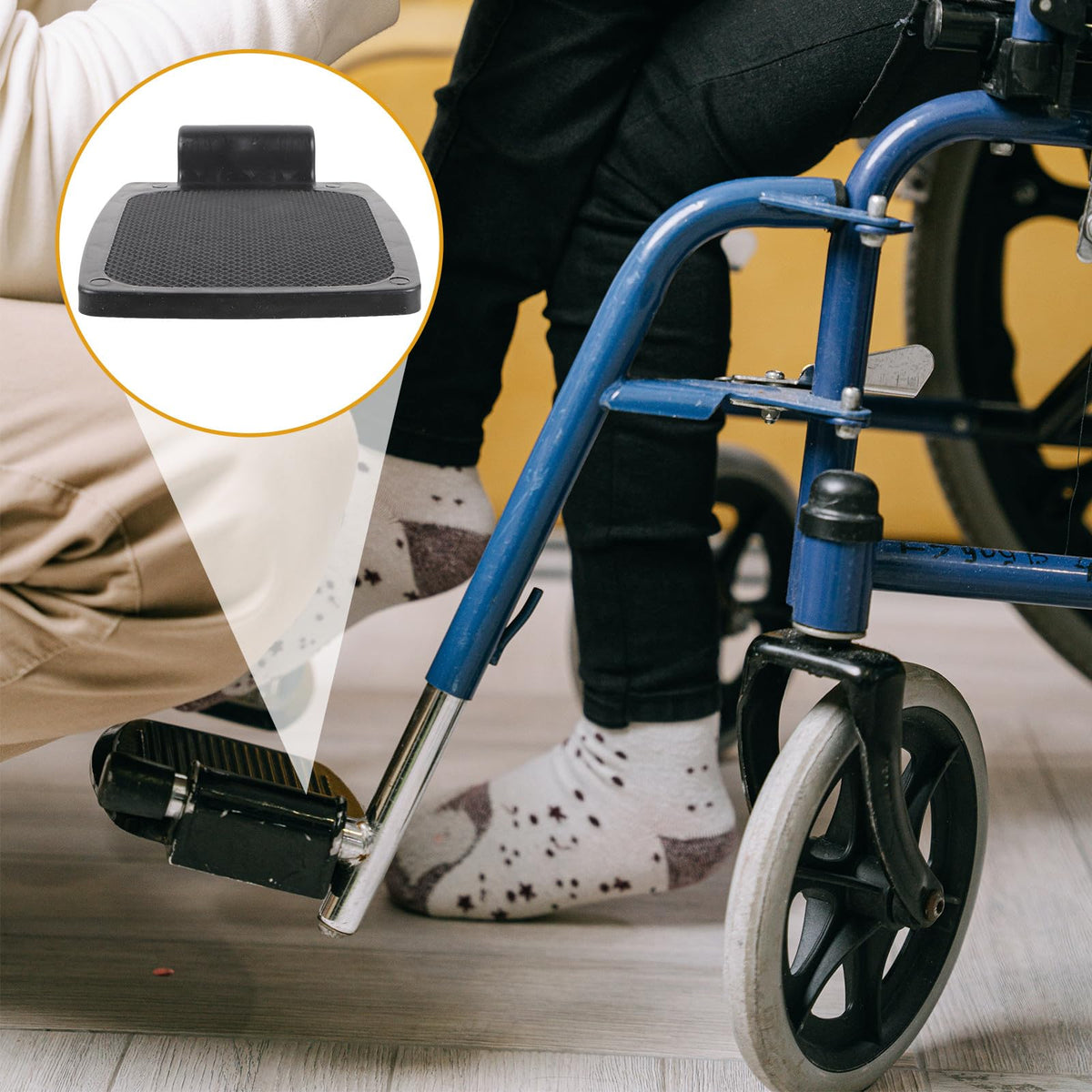 Plastic Wheelchair Footrest 1 Pair K279