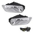 Driving Fog Lights Lamps Replacement with H11 12V 55W Halogen Bulbs & Wiring Harness Kit (Clear Lens) Z889946