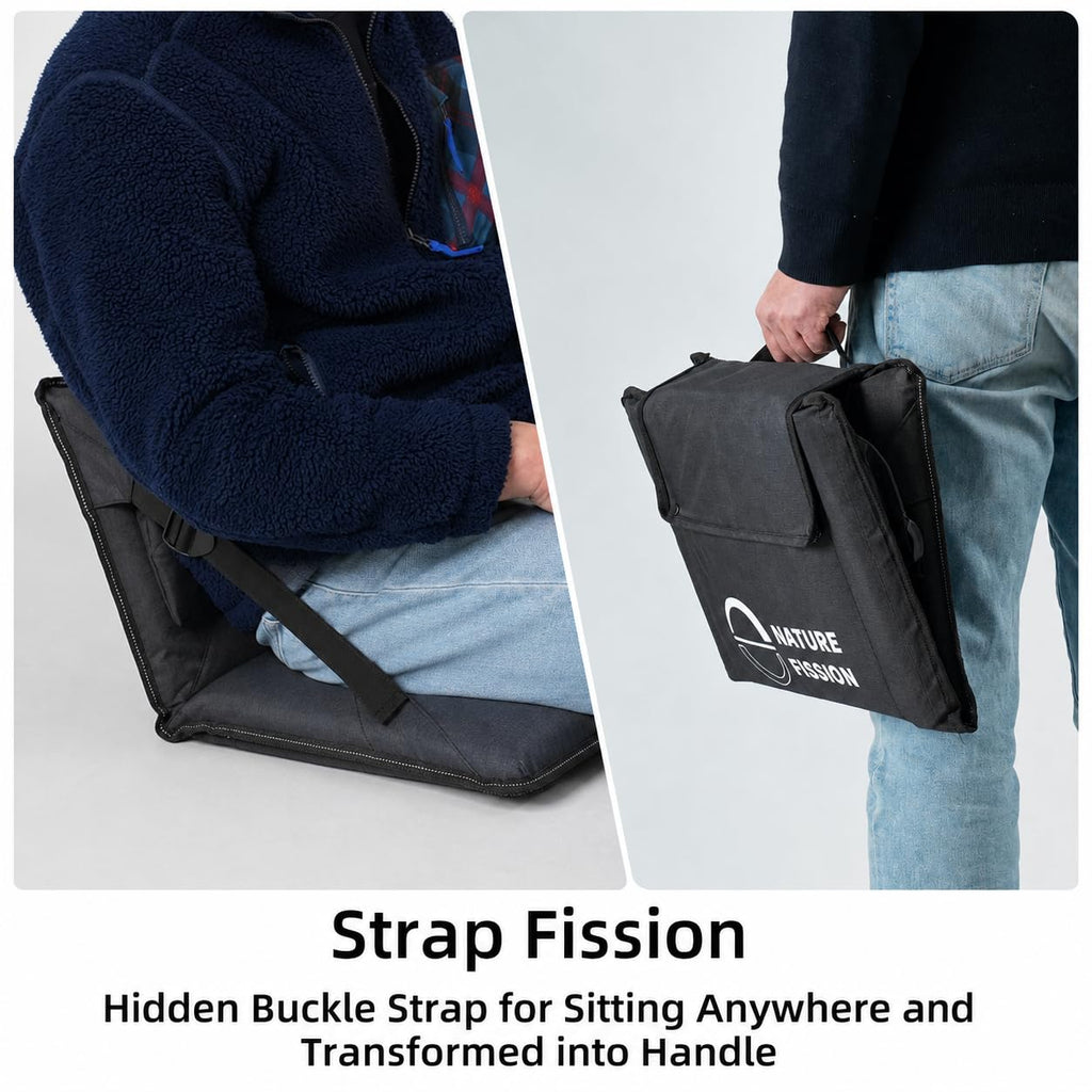 Foldable Portable Stadium Seat with Back and Lumbar Support L1530