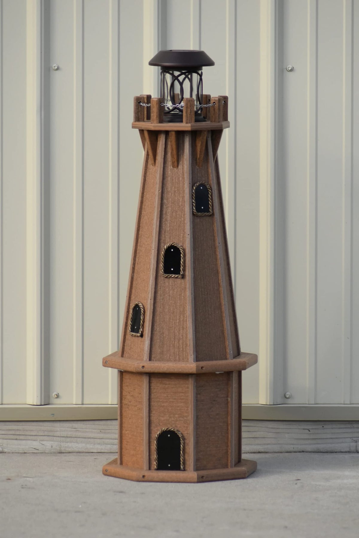32" Solar Powered Poly Lighthouse H381