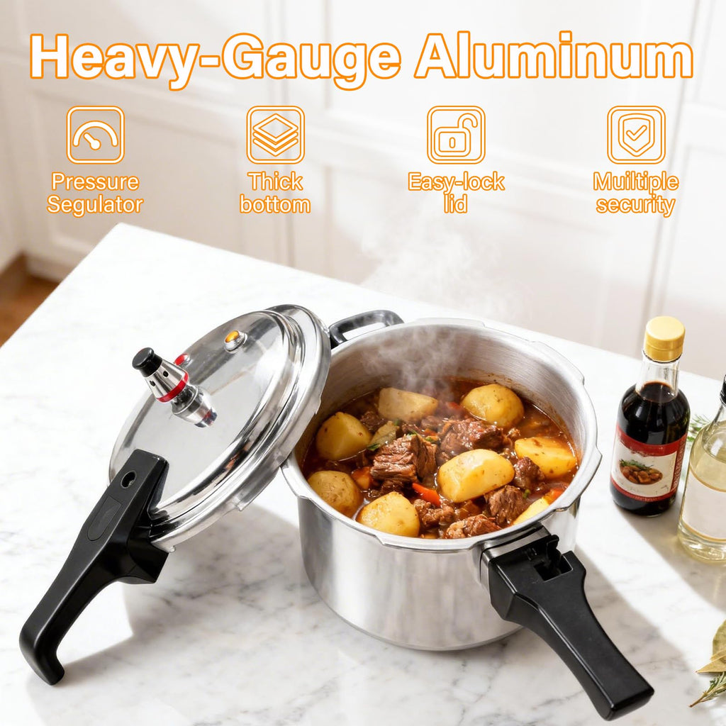 4.2 Quart Aluminum Stovetop Pressure Cooker X26081