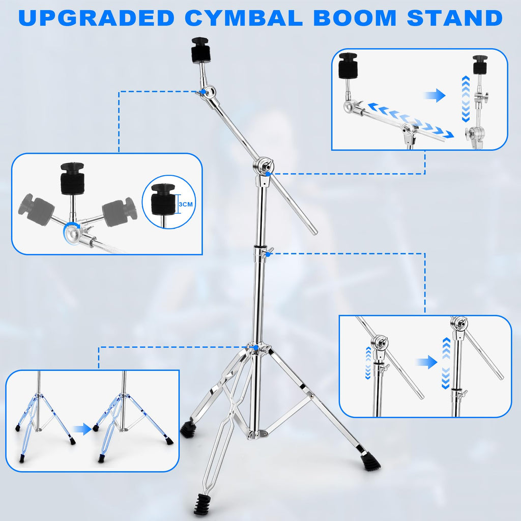 Adjustable 2 Pack Cymbal Boom Stand M280