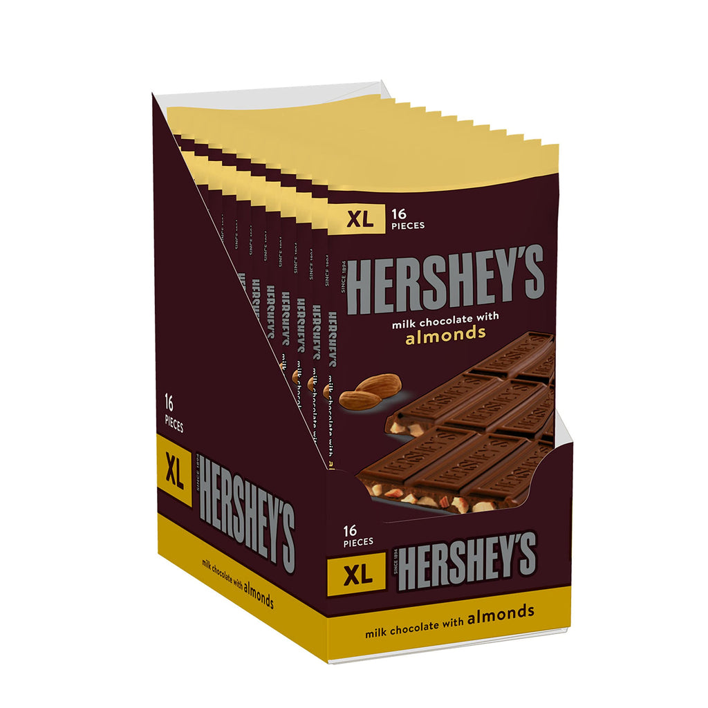 Milk Chocolate with Almonds Candy Bars, 4.25 oz, 12 ct E9567